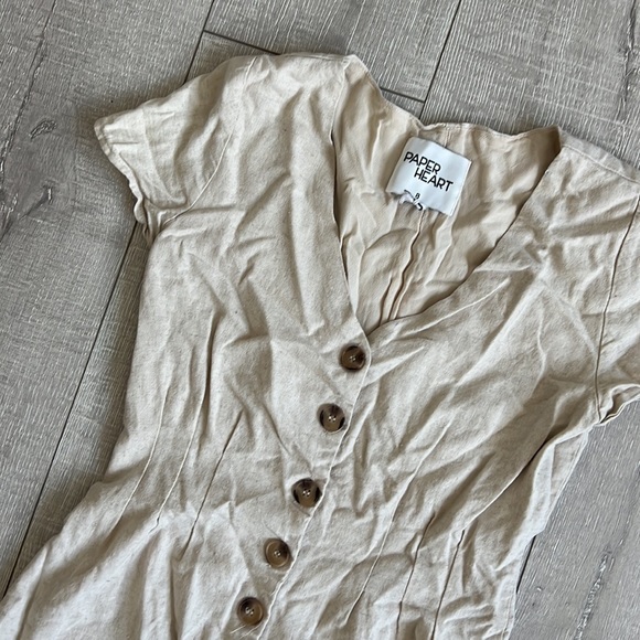 Linen Mini Romper - Picture 2 of 4